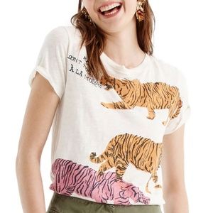 J. Crew - Tiger Print Tee, M